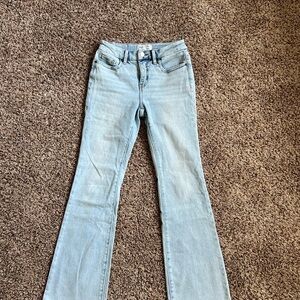 BKE Women's Light Blue Flare Jeans